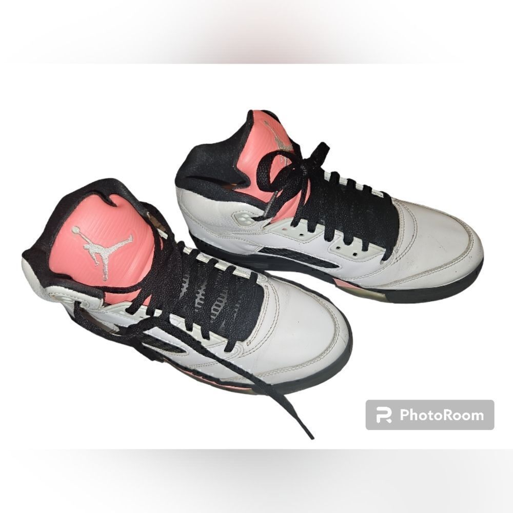 Kids Air Jordan 5 Retro GS 'Sunblush' Youth Sneakers 440892-115 size 7.5 - Picture 2 of 4